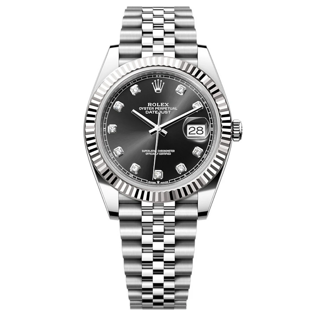 99新 Rolex/劳力士 哈奢馆/名表/日志126334黑钻/41mm/19年全套
