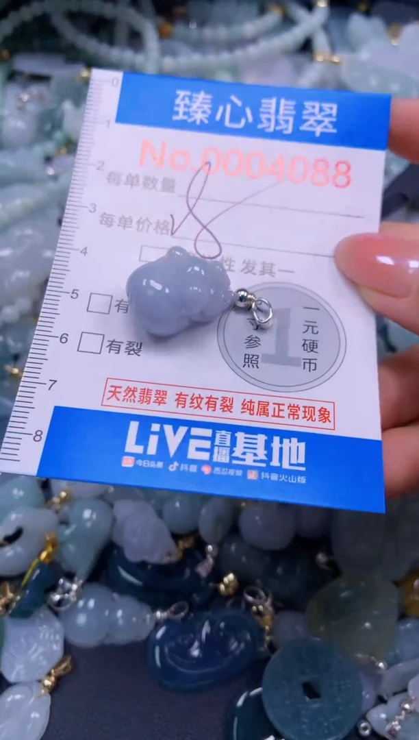 吊坠(不含链)未镶嵌翡翠4088