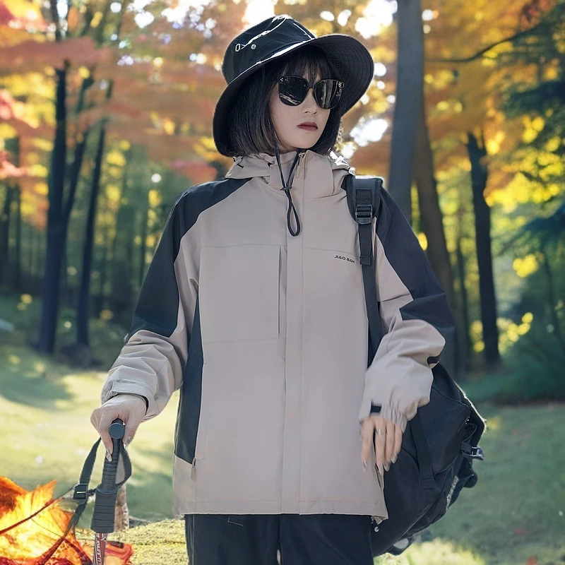 三合一防水冲锋衣登山服秋冬季两件套加厚内胆可拆款户外防风透气