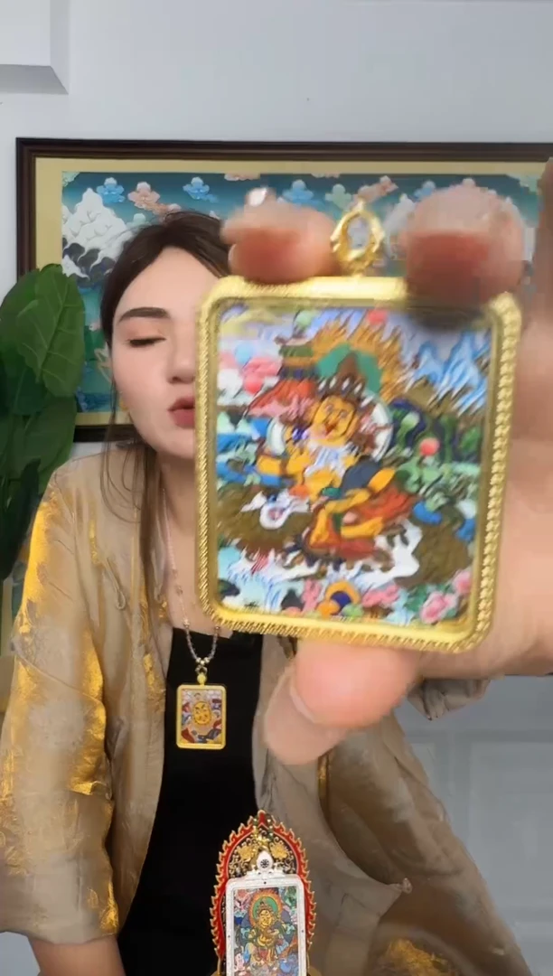 吊坠六路c-热贡纯手绘