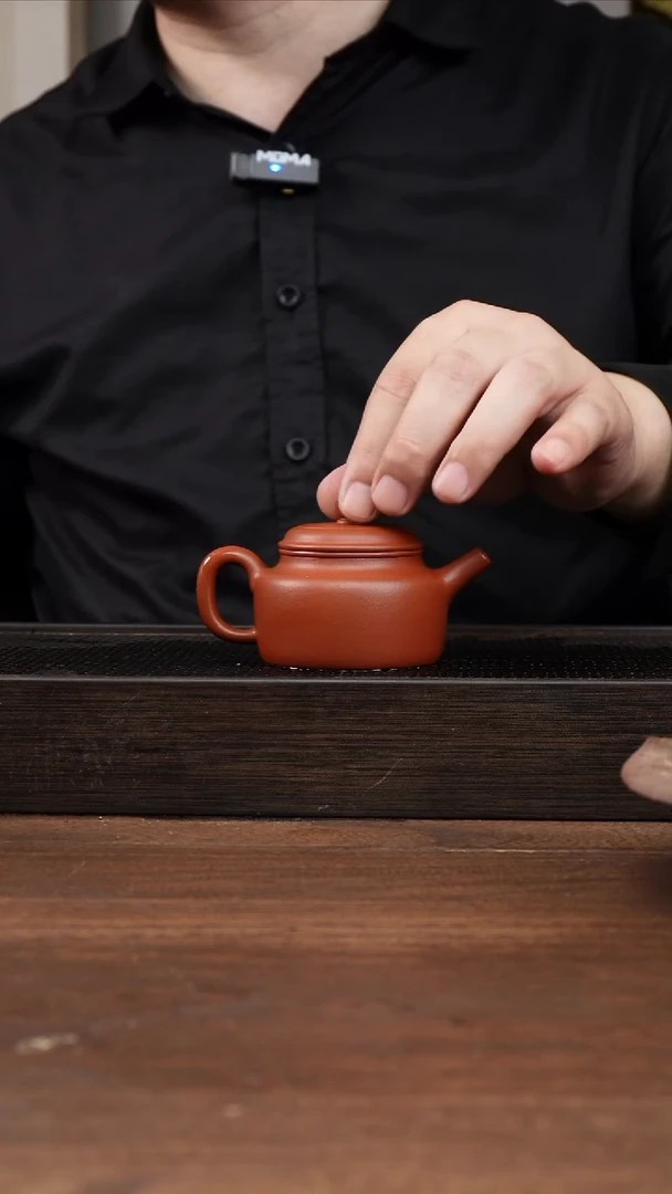 茶杯紫砂朱泥  小德钟