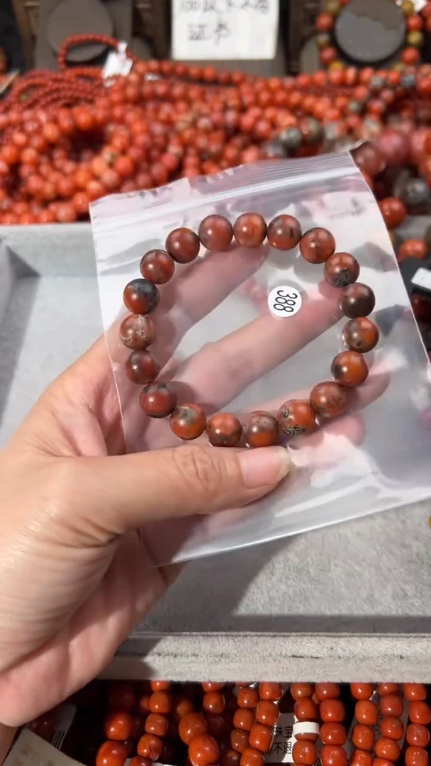 南红玛瑙手串未镶嵌10