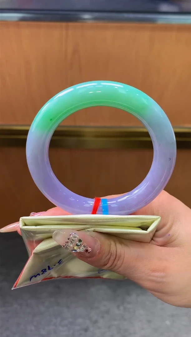 未镶嵌手镯翡翠-F204-圆条54.5