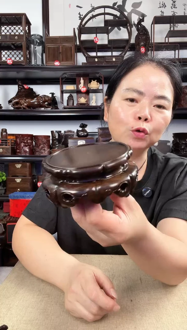 木旋转如意老李红木工艺品