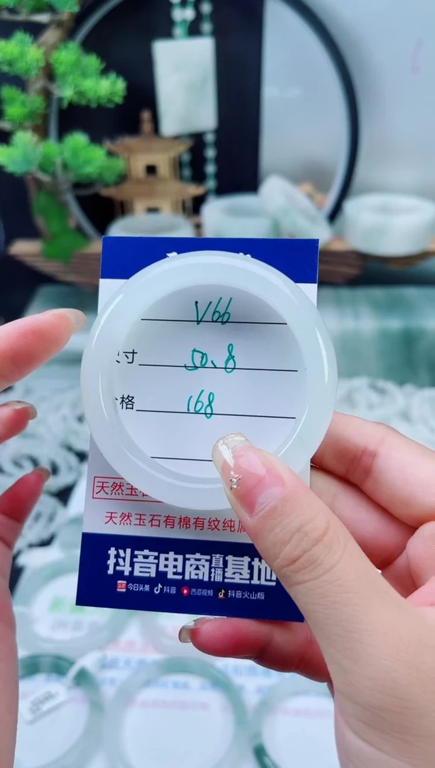 未镶嵌手镯石英质玉（天山翠）66