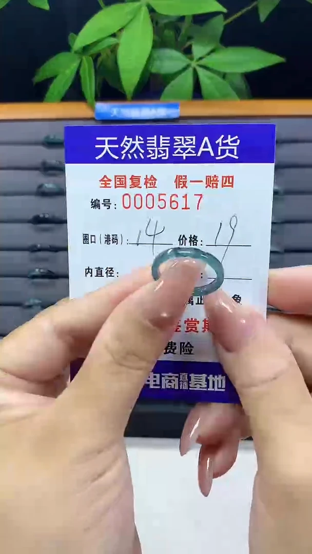 翡翠戒指未镶嵌5617天然翡翠A货