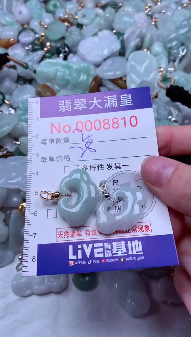 吊坠(不含链)未镶嵌翡翠8810