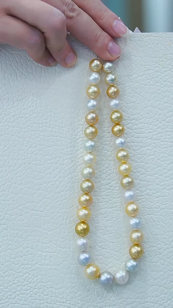 未镶嵌项链海水珍珠白蝶混彩项链