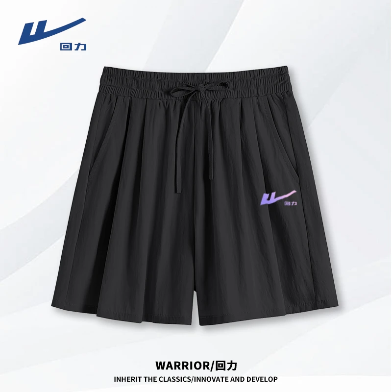 回力休闲风薄款短裤健身运动百搭沙滩跑步裤子潮流韩系简约显高女