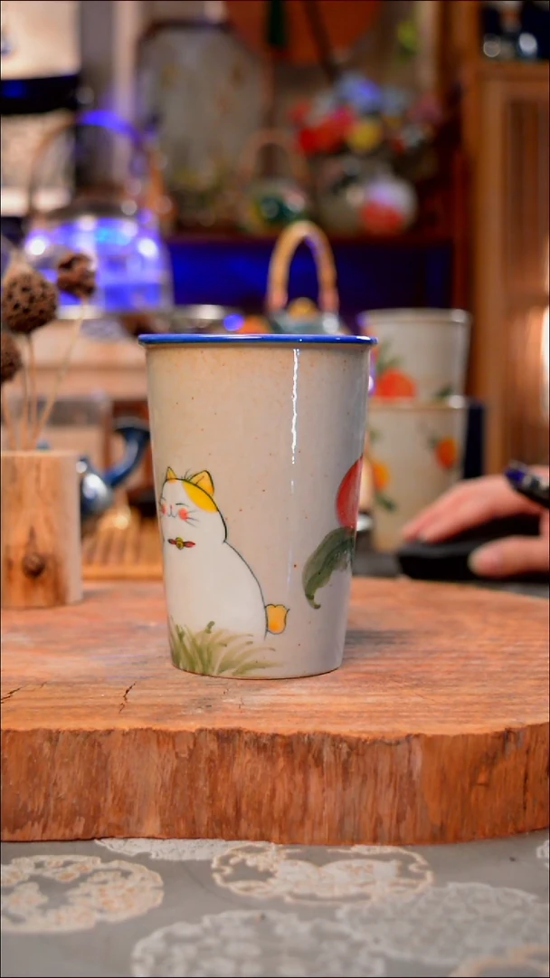 【闪购商品】摆件小猫手工手绘手工手绘