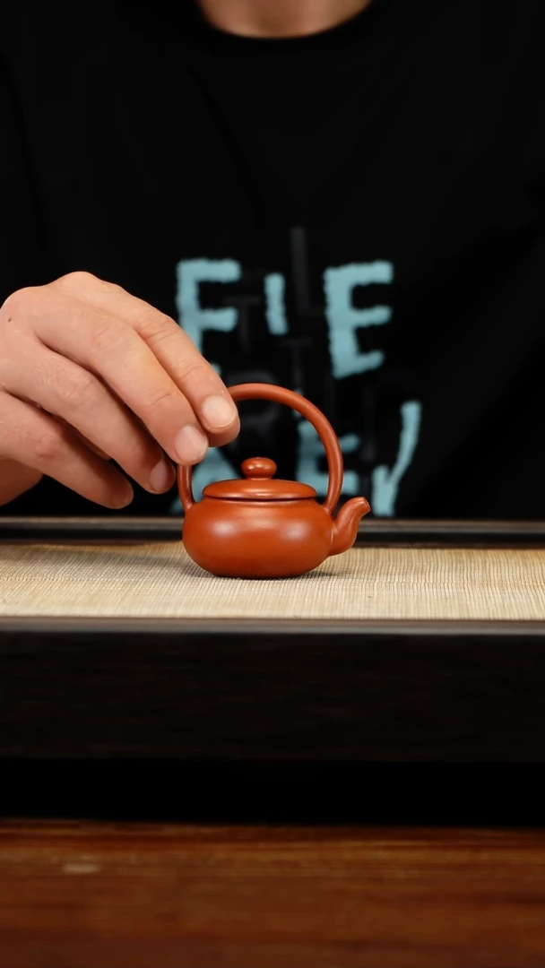 茶壶紫砂提梁把把壶
