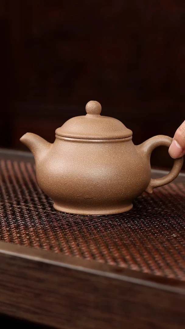 茶壶紫砂芝麻绿潘壶