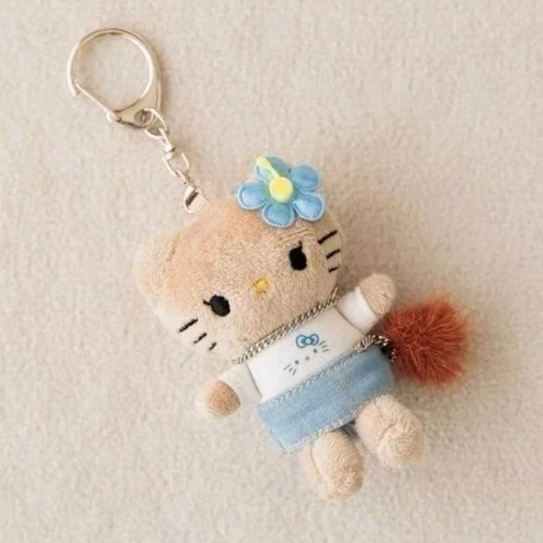 【大阪限定】Hello Kitty ME%联名款 黑皮Kitty短袖Kitty钥匙扣玩偶