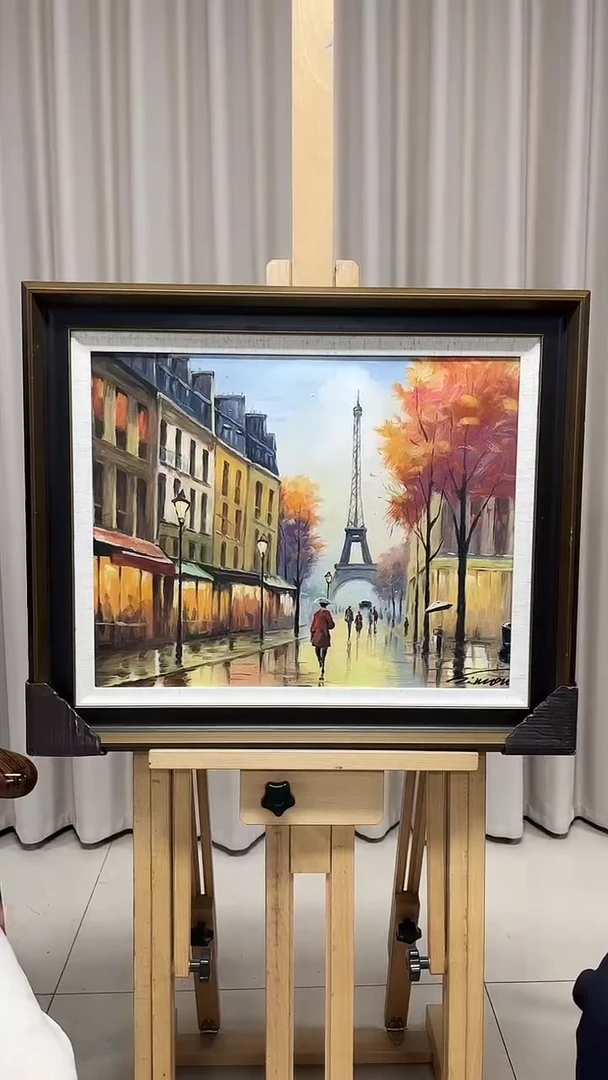 油画陶宗健-40x50-风景-带框