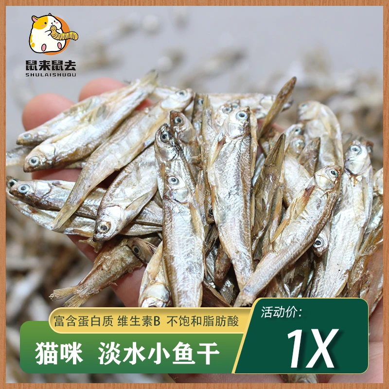 猫咪小鱼干零食无盐淡水小鱼干蛋白质补充高蛋白增强体质仓鼠零食