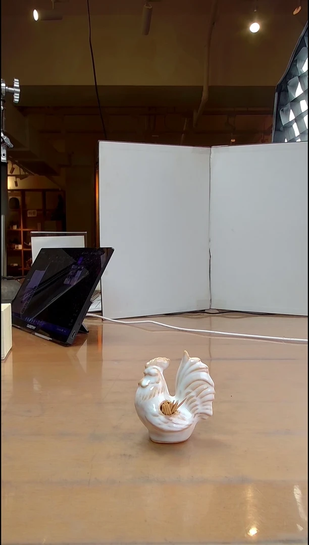 【闪购商品】日本原产萩烧大鸡摆件