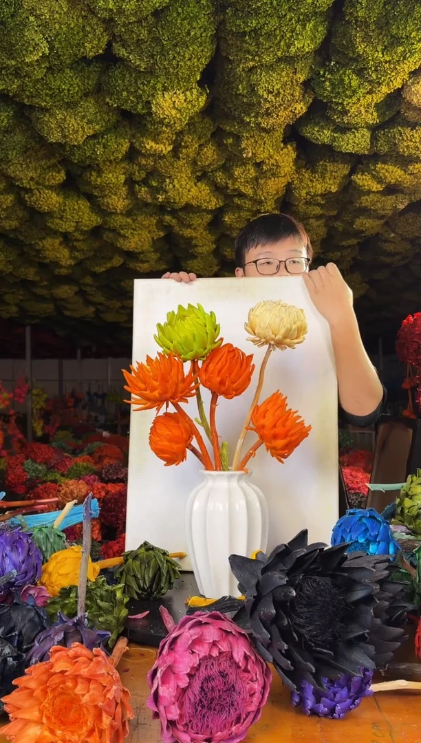 163  山前小麦 · 多色永生洋蓟6支
