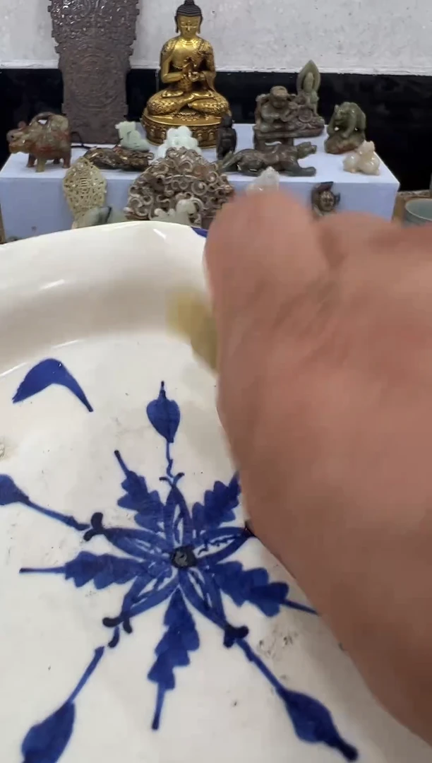 瓷片手工，手绘，陶瓷