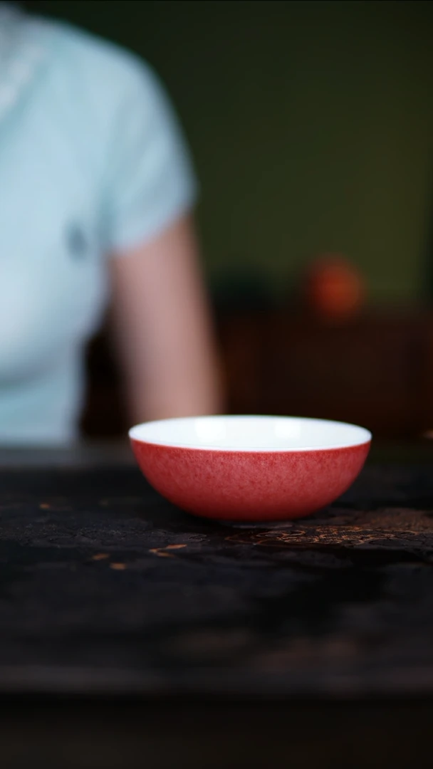 杯子景德镇纯手工陶瓷豇豆红