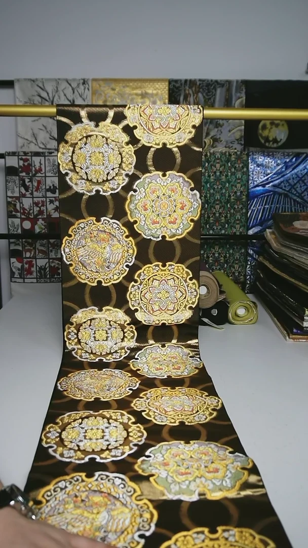 【闪购商品】织绣织锦27六通宝相花