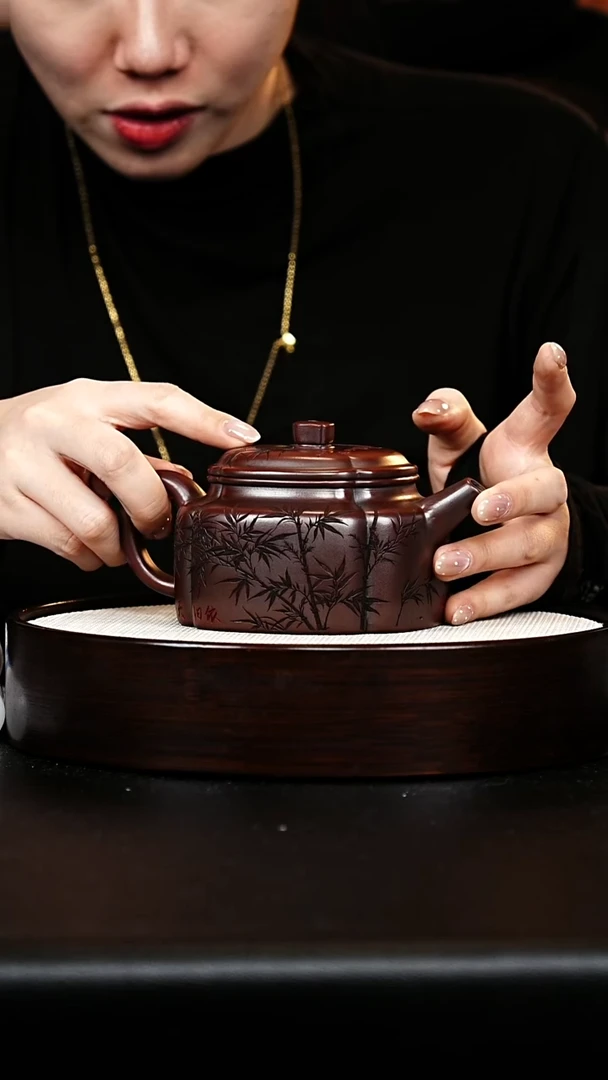 茶壶紫砂筋纹德钟