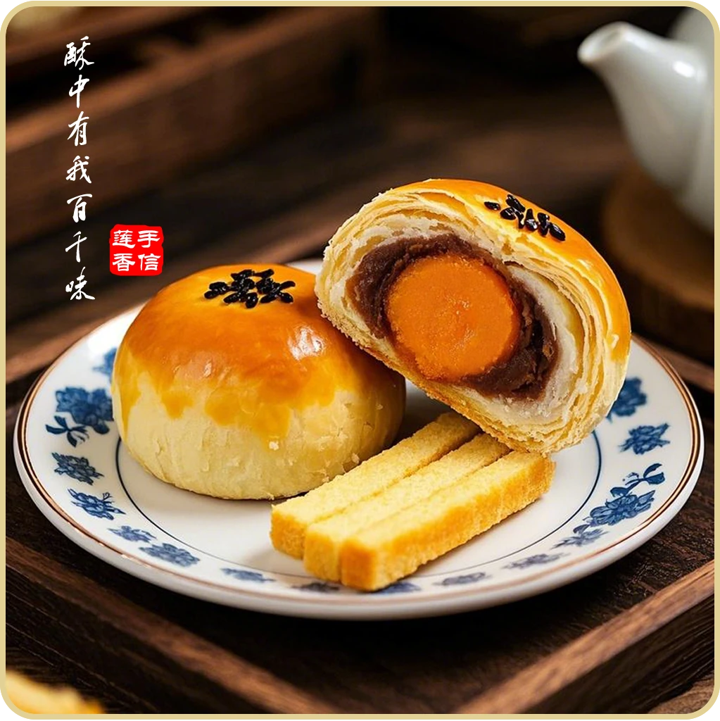 莲香世家【蛋黄酥】-手工开酥，酥感十足