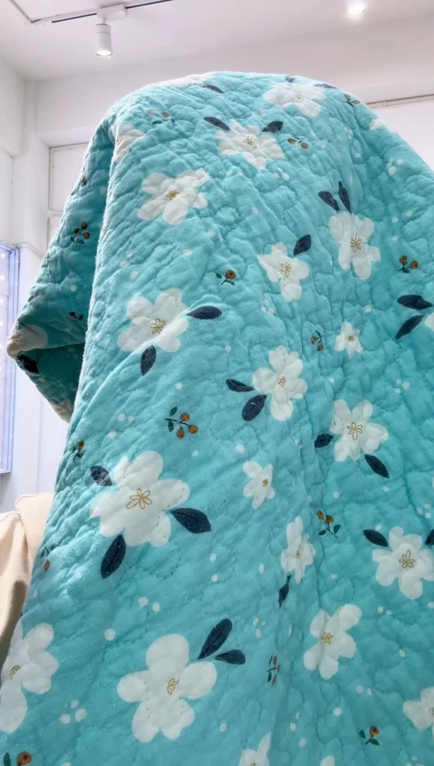 棉200*230纯棉床盖144号起球微瑕
