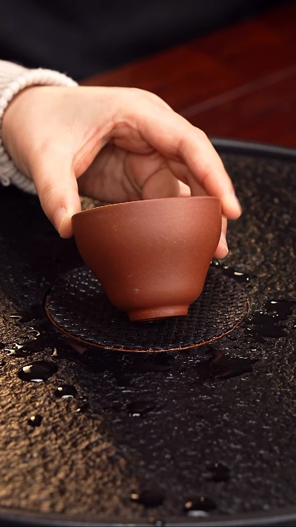 茶壶紫砂成进窑 葫芦杯77 紫泥 80毫升