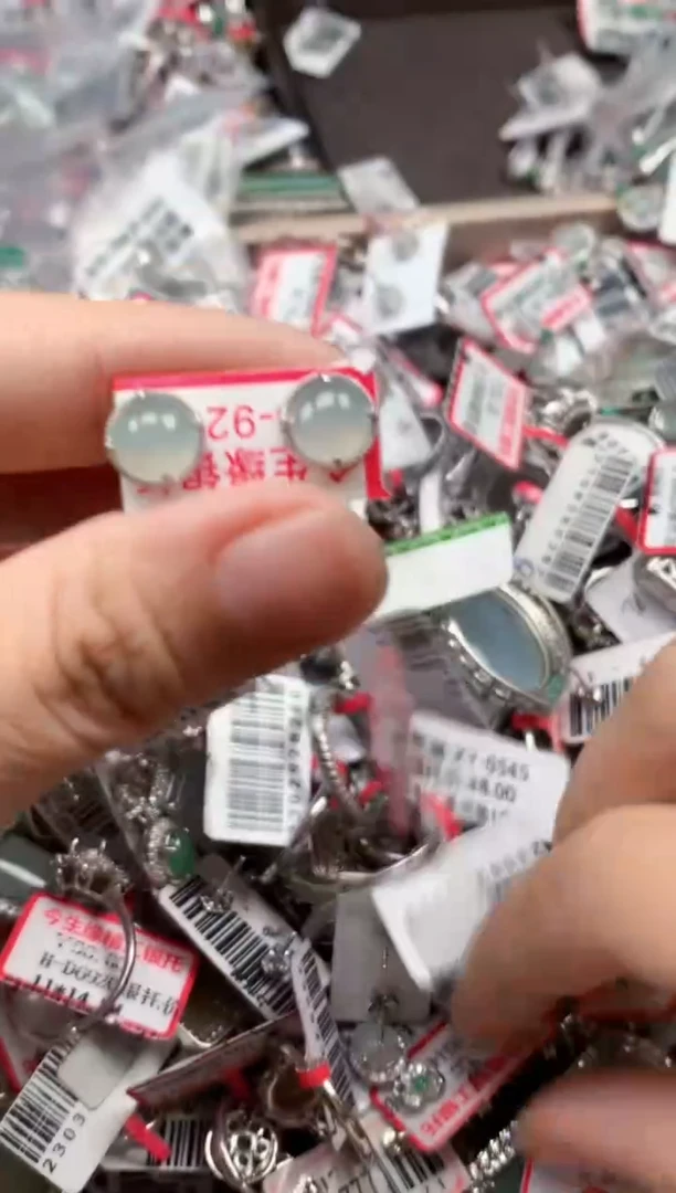 银S925镶嵌戒指翡翠天然A货缅甸翡翠