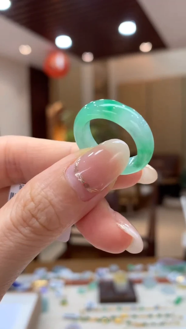 未镶嵌戒圈翡翠戒圈14