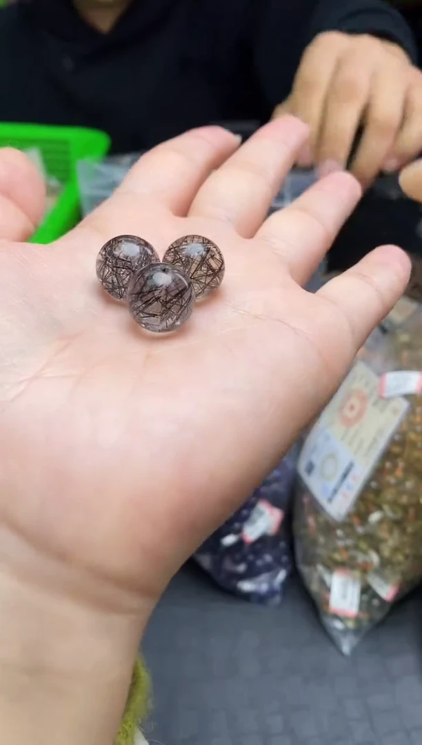 未镶嵌手串水晶黑发单珠546多样性发其一