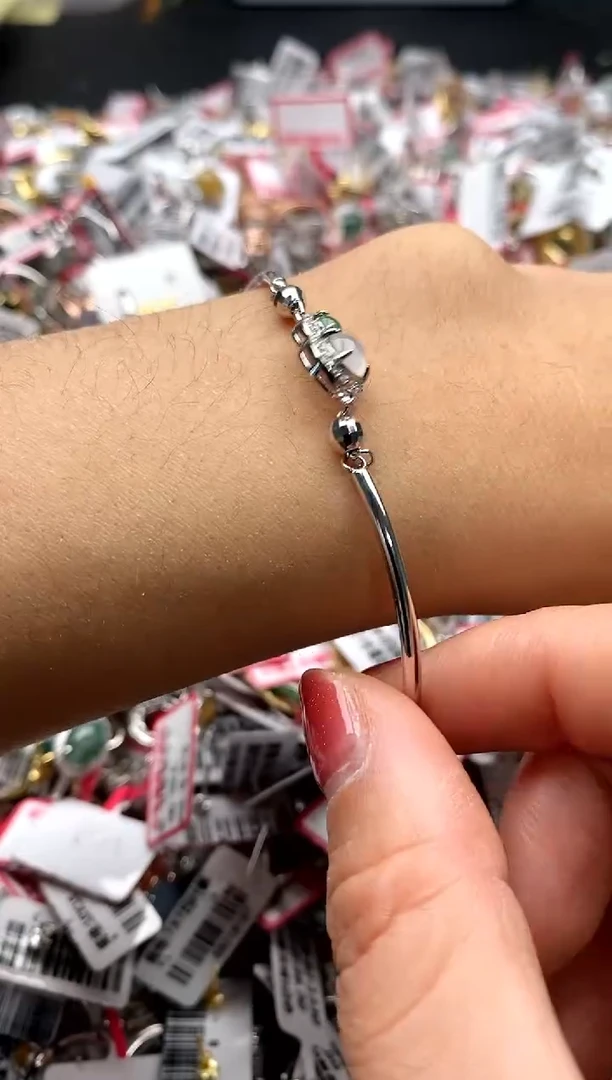 【闪购商品】翡翠戒指银S925镶嵌22222222     1