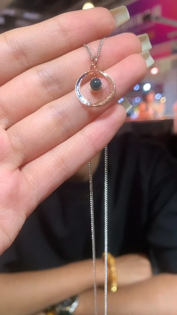 琥珀颈饰银S925镶嵌【宝石世家严选】
