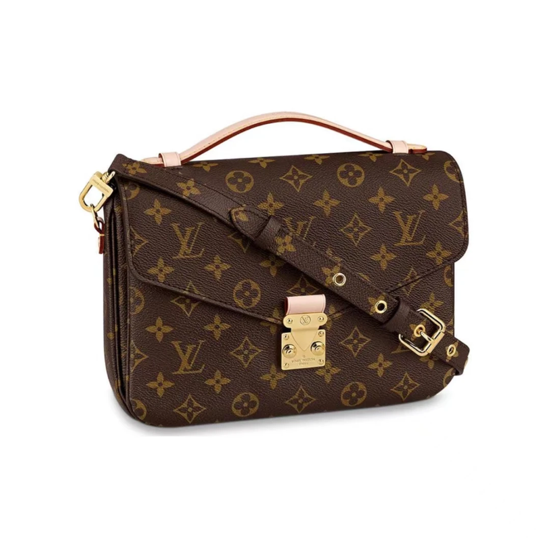 99新 LouisVuitton/路易威登 老花/拼色 邮差包