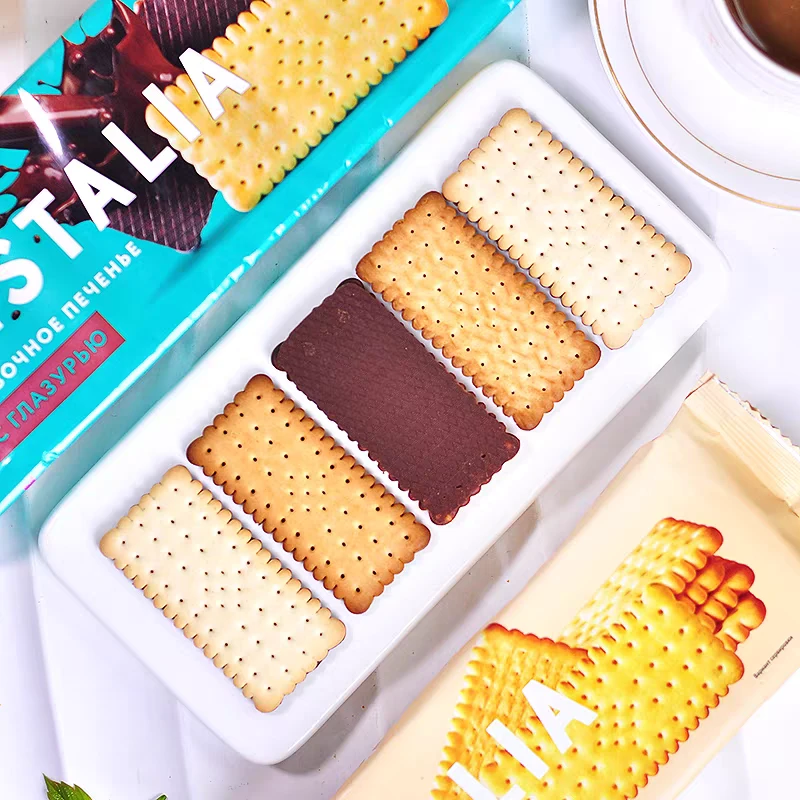 俄罗斯进口慈润尼涂层巧克力饼干