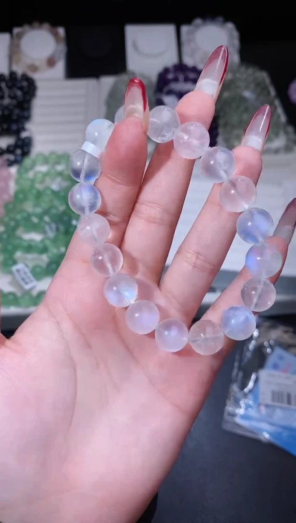 【闪购商品】长石手链未镶嵌115.84蓝月光手串 多样性发其一