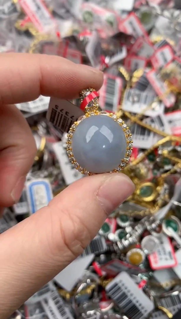 银S925镶嵌戒指翡翠222     6