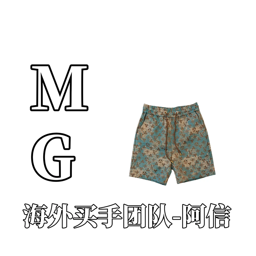 【MG海外买手团队】夏季新款老花水洗男女同款潮流百搭款短裤【022】