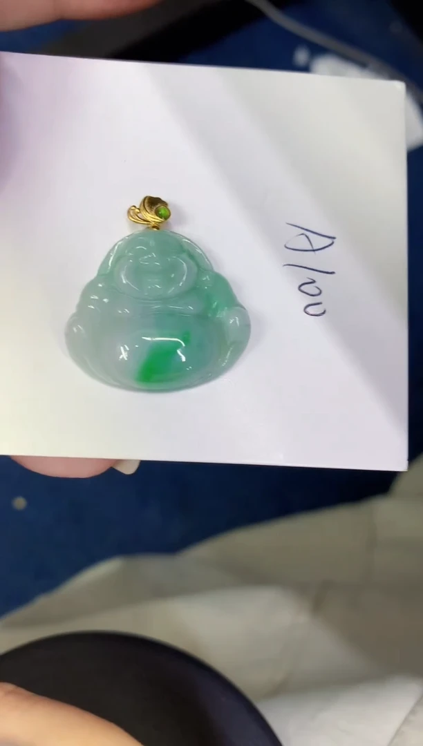 颈饰未镶嵌翡翠缅甸天然翡翠A货