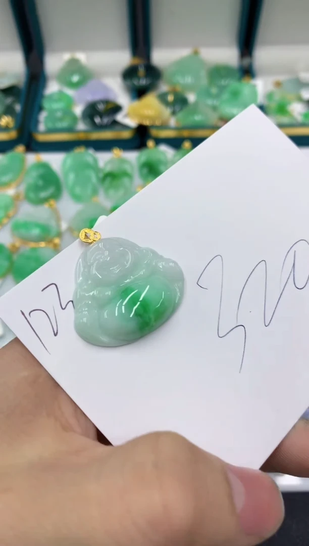 【闪购商品】翡翠颈饰18K金镶嵌号链接11111