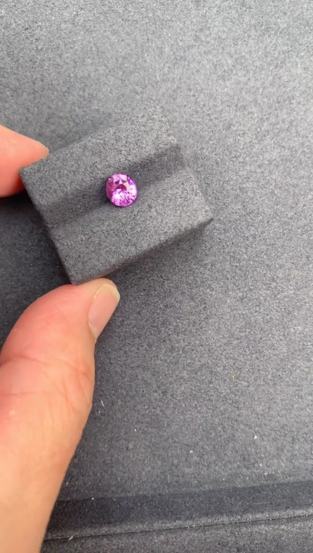 【闪购商品】彩色蓝宝石裸石未镶嵌1ct无烧紫蓝宝