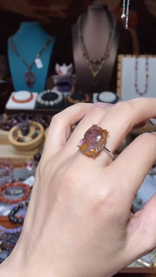 未镶嵌颈饰水晶极光紫钛大头狐多样性发其1