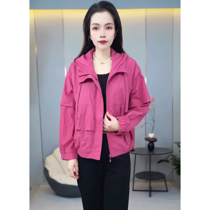 【防晒服】兆18春夏季新款时尚修身显瘦女装休闲气质洋气外套