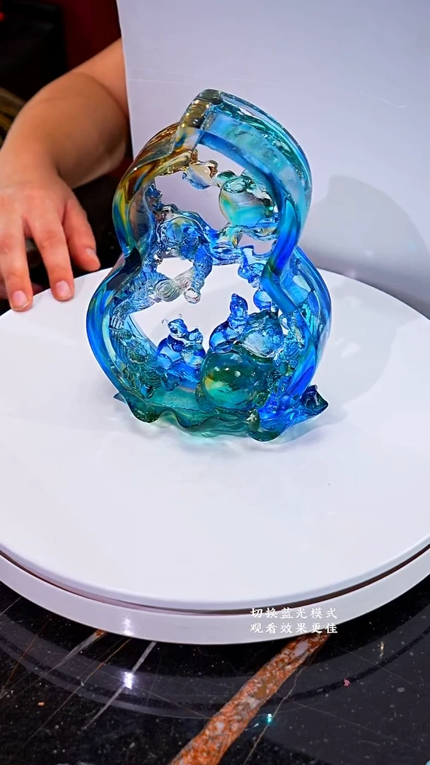 琉璃摆件060180-1福禄丰登