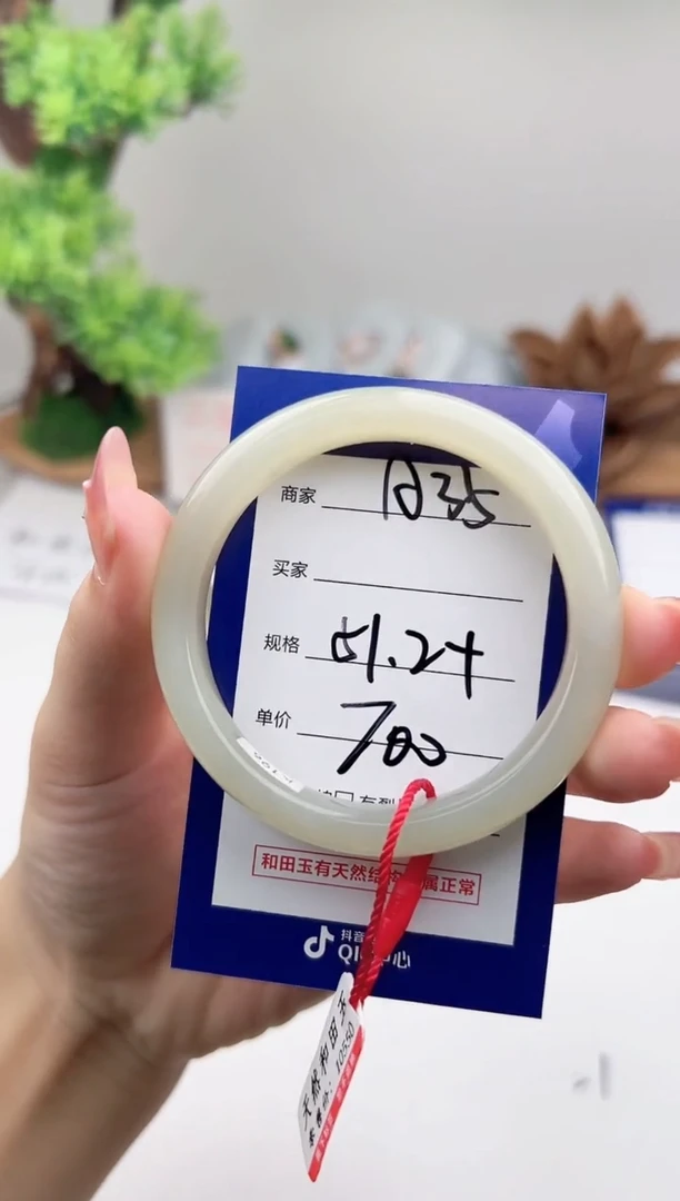 未镶嵌手镯和田玉微色差A35