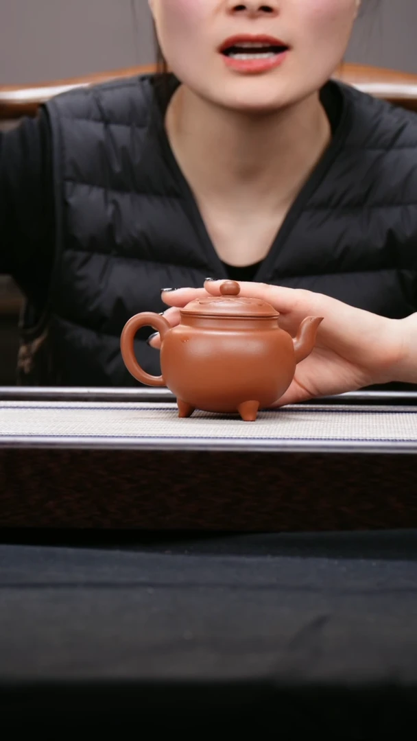 【闪购商品】紫砂茶壶 朱泥 大彬如意