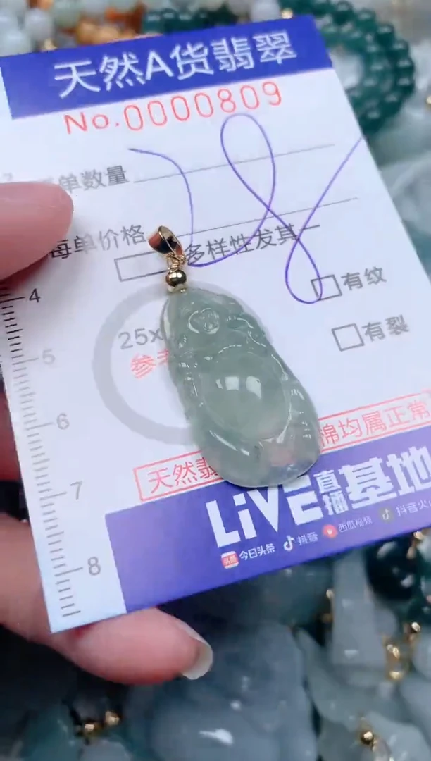 【闪购商品】翡翠挂件未镶嵌00000809