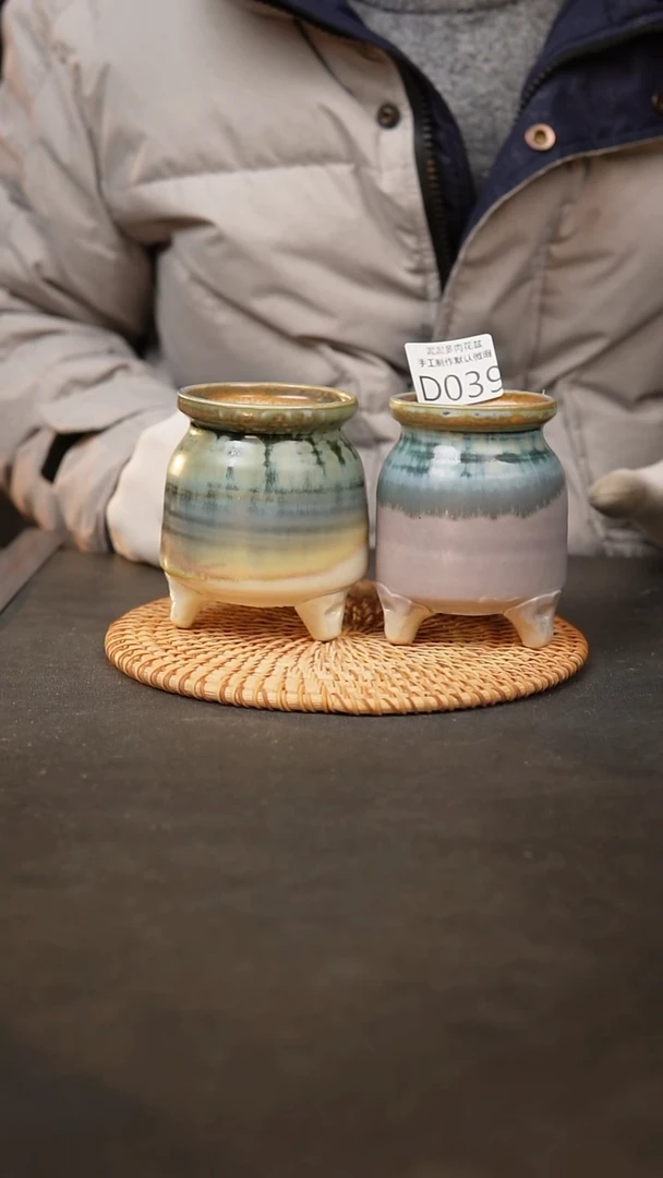 【闪购商品】瓷片039泥泥手工花盆