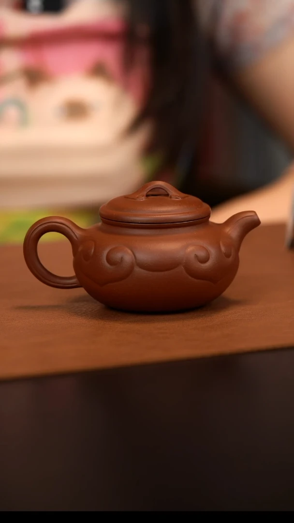 原矿紫砂茶壶  底槽清  160cc