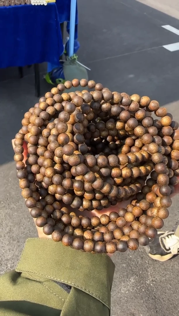 沉香手串99沉海南老白棋正圆珠7mm108颗18g+多样性发1